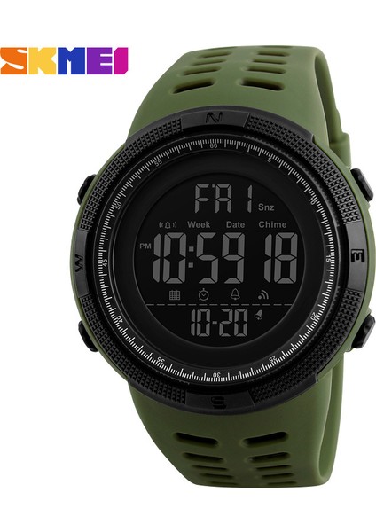 SKMB5722 Resim Olarak Skmei Marka 1251 Spor Saatler Moda Chronos Geri Sayım Su Geçirmez LED Dijital Saat Adam Kol Saati Erkekler Için (Yurt Dışından)