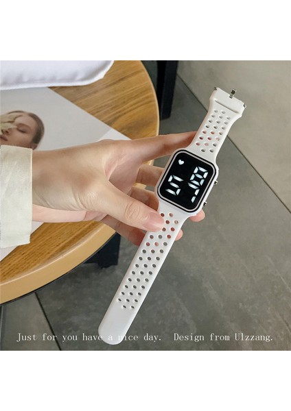 Gül Moda Macaron Renk Silikon Aydınlık Moda Dijital Saat Çok Fonksiyonlu Su Geçirmez Spor LED Öğrenci Izle (Yurt Dışından) modelleri