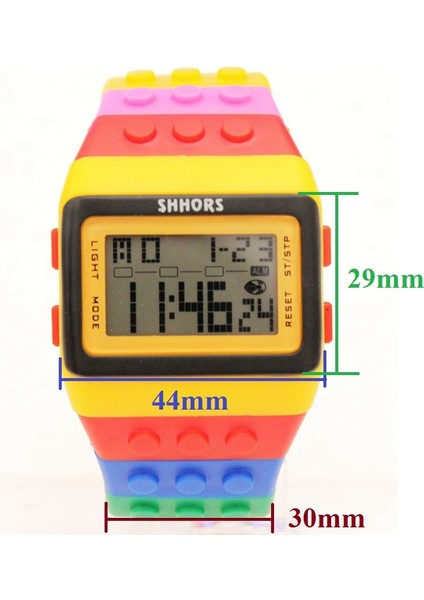 12 Erkek Kadın Dijital Saat Lüks Moda Rahat Unisex Renkli Spor Dijital Bilek Izle Hediye (Yurt Dışından) modelleri