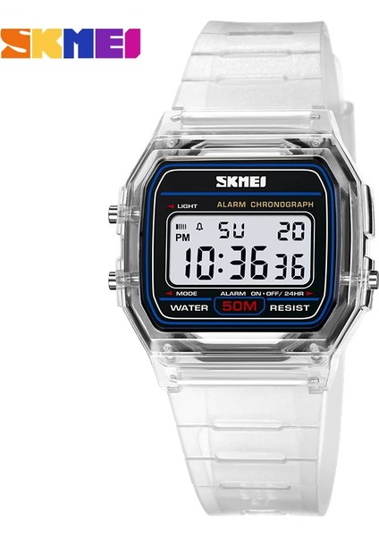 Resim Olarak Temizle Skmei 2056 Erkek Spor Saatler Kare Ayna Yüz Silikon Dijital Kol Saati Elektronik Saat Reloj Hombre (Yurt Dışından)