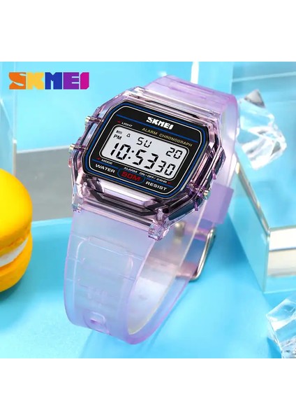 Resim Olarak Temizle Skmei 2056 Erkek Spor Saatler Kare Ayna Yüz Silikon Dijital Kol Saati Elektronik Saat Reloj Hombre (Yurt Dışından)