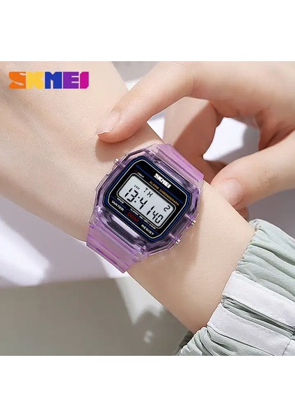 Resim Olarak Temizle Skmei 2056 Erkek Spor Saatler Kare Ayna Yüz Silikon Dijital Kol Saati Elektronik Saat Reloj Hombre (Yurt Dışından)
