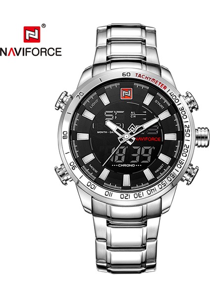LX760219GA Naviforce 9093 Analog Ekranlı Erkek Quartz Dijital Hareket Saati (Yurt Dışından)