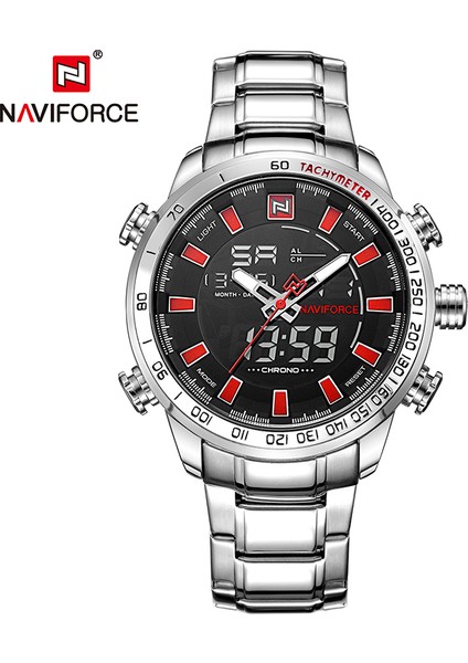 LX760219GA Naviforce 9093 Analog Ekranlı Erkek Quartz Dijital Hareket Saati (Yurt Dışından)