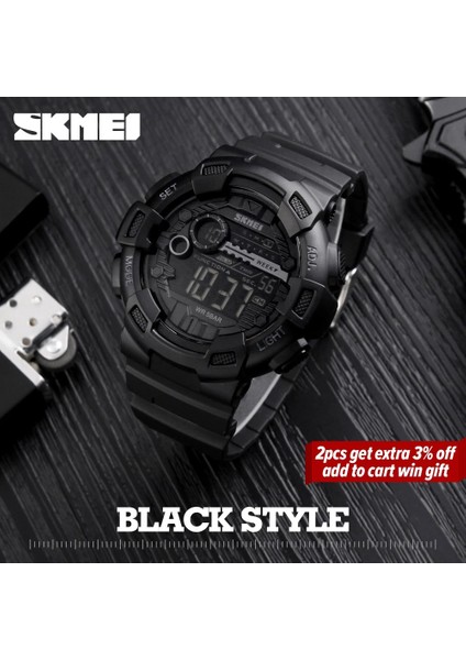 SKMB760104 Skemi 1243 Moda Erkekler Dijital Kol Saati Silikon Su Geçirmez Lüks Erkek Kol Saati Erkek Saat (Yurt Dışından) modelleri