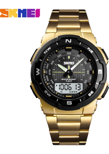 SKMD6318 Spor Izle Skmei 1370 Yeni Su Geçirmez Erkek Saatler Erkek Saat Moda Kayış Erkek Kol Saati Kronometre Chronograph Spor Reloj Masculino (Yurt Dışından)