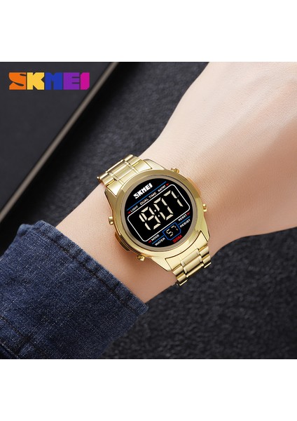 Gümüş-Siyah Klasik Skmei Izle 2127 3 Bar Su Geçirmez Yüzme Stok Oem Odm Relojes Digitales Dijital Saatler Erkekler Reloj De Hombre (Yurt Dışından) indirimleri