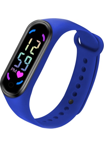 Sarı Spor Promosyon Hediye Yetişkin LED Izle Dokunmatik Ekran Silikon Kauçuk Çocuklar Saatler Su Geçirmez Spor LED Dijital Saat (Yurt Dışından)