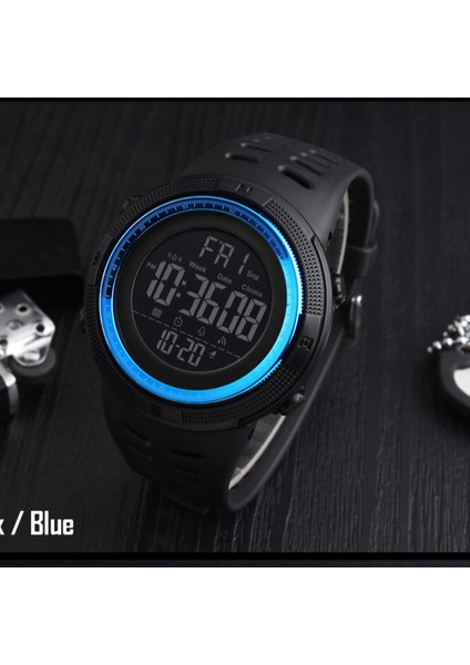 SKMB570104 Resim Olarak Koşu Saatleri Su Geçirmez 50 M Skmei 1251 Relojes Erkek Dijital Saat Bilek Sporu Digitales Deportivos Para Hombre (Yurt Dışından)
