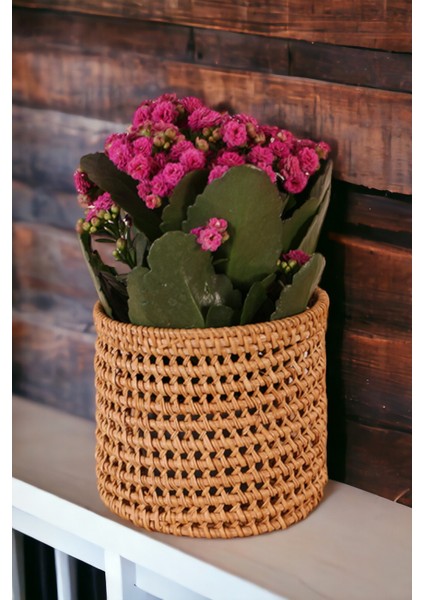 Dekoratif Rattan Düzenleyici Banyo Organizer Mutfak Kaşıklık Çok Amaçlı 15 x 15 cm Oceanpoint fiyatları