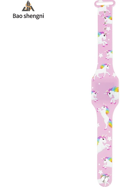 Unicorn2 Moda/izle/oyuncaklar 2022 Karikatür Tasarım Silikon LED Işık Dijital Spor Kol Saati Çocuk Kadın Kız Erkek Erkek LED Dokunmatik Silikon Saatler (Yurt Dışından)
