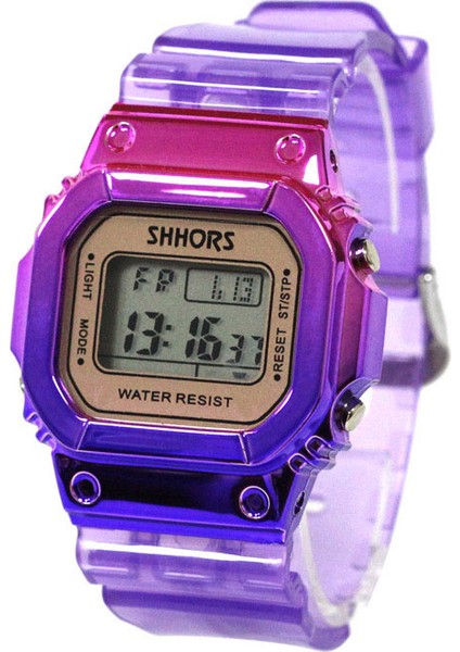 Pembe Altın Üst Kadın Spor Dijital Saat Siyah Beyaz Bej Pembe Mavi Mor Turuncu Kahve Kahverengi Gül Kırmızı Sevimli Çocuk Izle (Yurt Dışından) modelleri