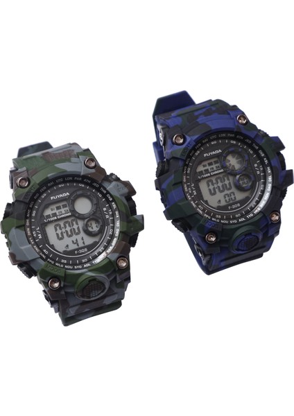 306-1 306 Yeni Erkek Saatler Çok Fonksiyonlu Dijital Su Geçirmez Spor Elektronik Öğrenci Saatleri Kamuflaj Moda Kamuflaj Pc Chronograph (Yurt Dışından)