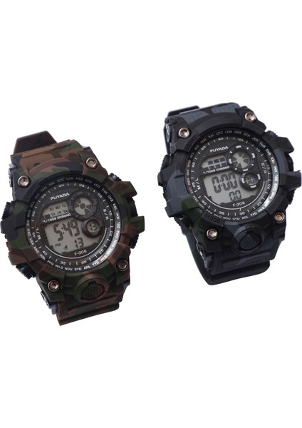 306-1 306 Yeni Erkek Saatler Çok Fonksiyonlu Dijital Su Geçirmez Spor Elektronik Öğrenci Saatleri Kamuflaj Moda Kamuflaj Pc Chronograph (Yurt Dışından) modelleri