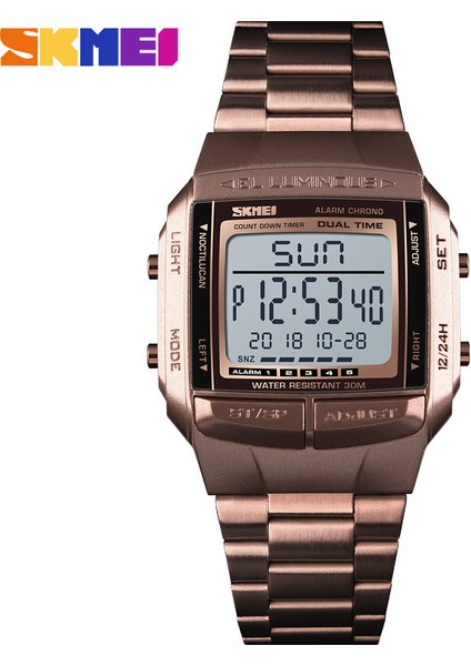 SKMD3920 Spor Izle Skmei Marka 1381 Lüks Saat Elektronik LED Dijital Spor Saatler Su Geçirmez Erkek Izle Izle Erkekler Relogio Masculino (Yurt Dışından)