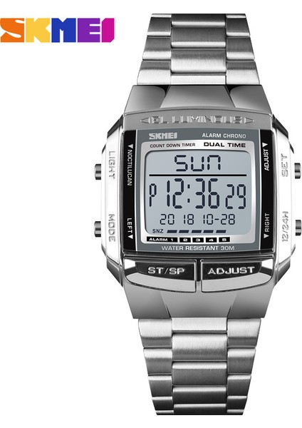 SKMD3920 Spor Izle Skmei Marka 1381 Lüks Saat Elektronik LED Dijital Spor Saatler Su Geçirmez Erkek Izle Izle Erkekler Relogio Masculino (Yurt Dışından)