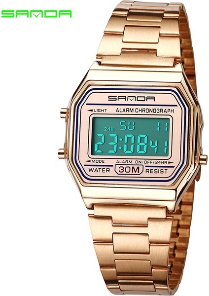 Saatler 5 Sportwatch Tasarım Dijital Saat Dayanıklı Çocuklar Su Geçirmez Moda Spor Erkekler Atmosferik Modern Kuvars Dijital Saat (Yurt Dışından)