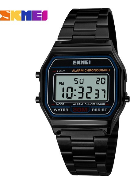 SKM9001 Spor Izle 2023 Moda Erkek Spor Skmei 1123 Bilek Saatler Dijital LED Chrono Saat Paslanmaz Çelik Lüks Su Geçirmez Erkekler Elektronik Saat (Yurt Dışından)