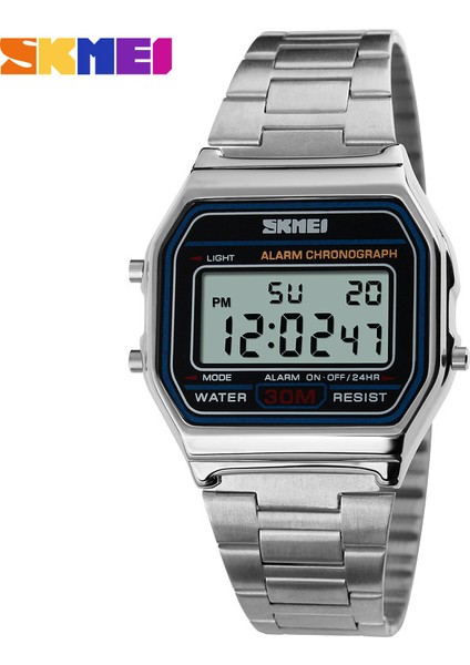 SKM9001 Spor Izle 2023 Moda Erkek Spor Skmei 1123 Bilek Saatler Dijital LED Chrono Saat Paslanmaz Çelik Lüks Su Geçirmez Erkekler Elektronik Saat (Yurt Dışından)