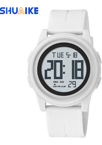 Yeşil Dijital 1055 Shuaike Erkek Dijital Spor Izle Su Geçirmez Spor LED Dijital Çok Fonksiyonlu Spor Su Geçirmez Saatler (Yurt Dışından) fiyatları