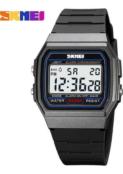 Titanyum Dijital Saat Skmei 2042 Spor Izle Yumuşak Tpu Bant Erkek Kadın Dijital Su Geçirmez Izle Rahat Kare Klasik Dijital Saat (Yurt Dışından)