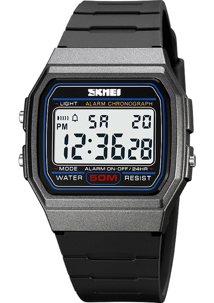 Titanyum Dijital Saat Skmei 2042 Spor Izle Yumuşak Tpu Bant Erkek Kadın Dijital Su Geçirmez Izle Rahat Kare Klasik Dijital Saat (Yurt Dışından)
