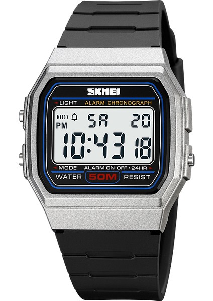 Titanyum Dijital Saat Skmei 2042 Spor Izle Yumuşak Tpu Bant Erkek Kadın Dijital Su Geçirmez Izle Rahat Kare Klasik Dijital Saat (Yurt Dışından)