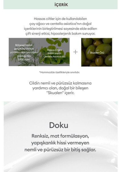 Yağlanma ve Sivilcelenme Eğilimli Ciltler İçin Nemlendirici A'pieu The Pure Tea Tree Moisture Cream