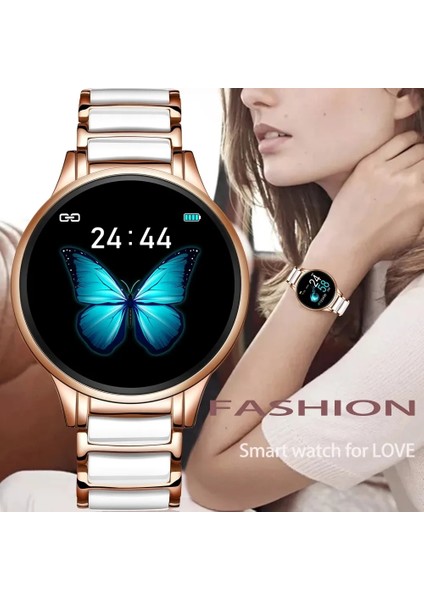 D Elektronik Ekran Lige BW0156 Lüks Moda Akıllı Izle Kadın Su Geçirmez Spor Spor Izci Inteligente Seramik Kayış Akıllı Izle Erkekler (Yurt Dışından)