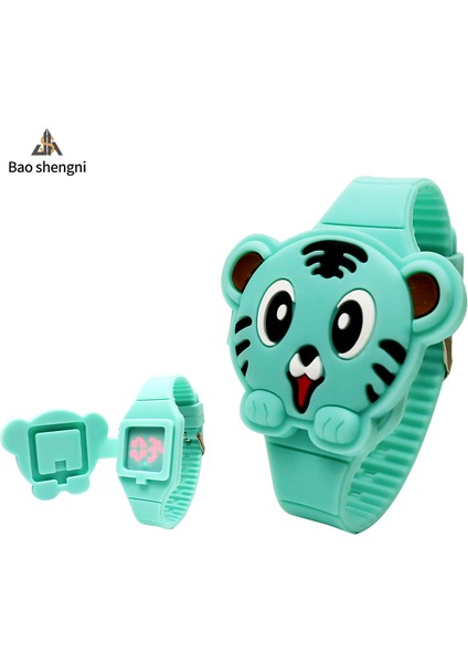 Pembe Karikatür Karikatür Kaplan Izle Öğrenci Özel Promosyon Hediye LED Elektronik Saat Çocuklar LED Dijital Saatler (Yurt Dışından) fiyatları