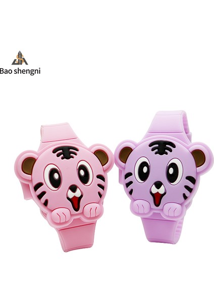 Pembe Karikatür Karikatür Kaplan Izle Öğrenci Özel Promosyon Hediye LED Elektronik Saat Çocuklar LED Dijital Saatler (Yurt Dışından) modelleri