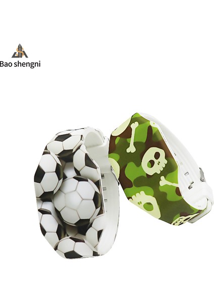 Stil 2 Moda Renkli Baskı Özelleştirilmiş Silikon Izle LED Dijital Ekran Kırmızı Işık Moda Karikatür Izle (Yurt Dışından) indirimleri