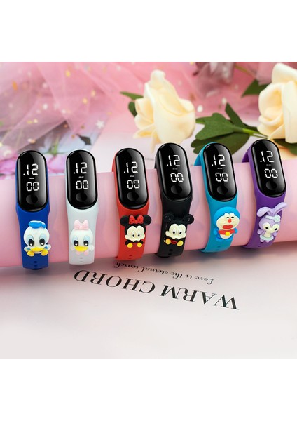 Kırmızı Minnie Çocuklar Dijital Karikatür Izle Çocuklar Karikatür Izle Moda LED Dijital Izle Açık 30 M Su Geçirmez Silikon Bantlar Kol Saati Çocuk Gençler Öğrenciler Için (Yurt Dışından) fırsatları