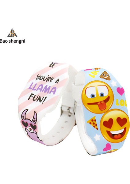 Stil 1 Sevimli ve Moda 2023 Oem Özelleştirilmiş Herhangi Bir Renk Stilleri Logo Baskı Erkek Kız Için LED Dijital Saat Çocuk Kol Saati (Yurt Dışından) modelleri