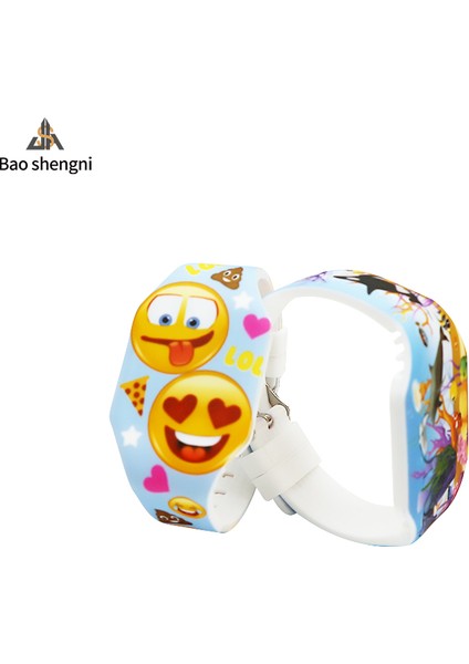 Stil 1 Sevimli ve Moda 2023 Oem Özelleştirilmiş Herhangi Bir Renk Stilleri Logo Baskı Erkek Kız Için LED Dijital Saat Çocuk Kol Saati (Yurt Dışından) indirimleri