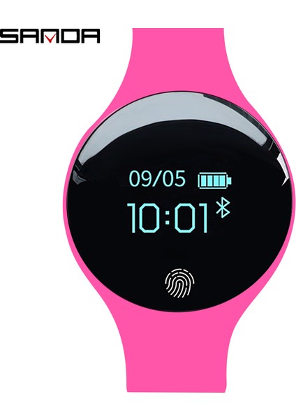 SDA5109 Sanda SD01 Moda Unisex Telefon Ekran Sağlık Saatler Silikon Kayış Bantları Akıllı Bilek Saati (Yurt Dışından)