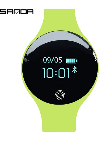 SDA5109 Sanda SD01 Moda Unisex Telefon Ekran Sağlık Saatler Silikon Kayış Bantları Akıllı Bilek Saati (Yurt Dışından) fırsatları