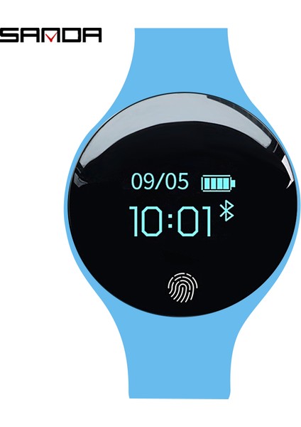 SDA5103 Sanda SD01 Moda Unisex Telefon Ekran Sağlık Saatler Silikon Kayış Bantları Akıllı Bilek Saati (Yurt Dışından)