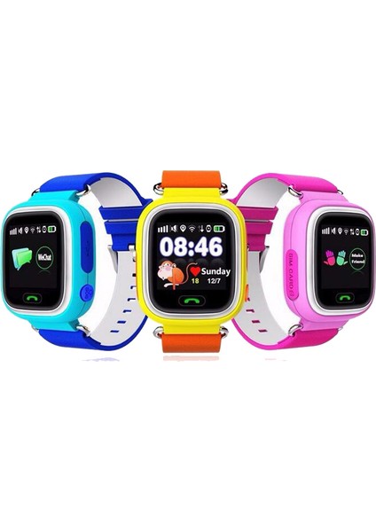 Pembe Moda Izle Gps Çocuk Akıllı Izle Q90 Gps Tracker Firmware Için (Yurt Dışından)