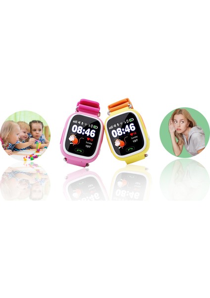 Pembe Moda Izle Gps Çocuk Akıllı Izle Q90 Gps Tracker Firmware Için (Yurt Dışından)