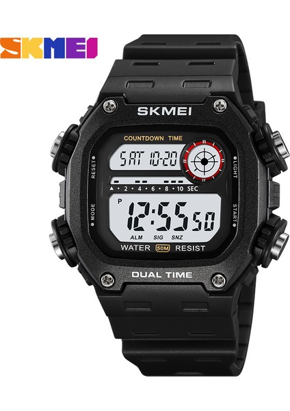 2126.06 Skmei 2126 Yeni Tasarım Çinli Adam Dijital Saat Sıcak Satış Pu Kayış Aydınlık Çok Fonksiyonlu Depolama Rahat Reloj Izle (Yurt Dışından)