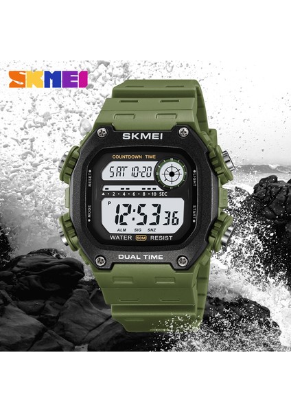2126.06 Skmei 2126 Yeni Tasarım Çinli Adam Dijital Saat Sıcak Satış Pu Kayış Aydınlık Çok Fonksiyonlu Depolama Rahat Reloj Izle (Yurt Dışından)