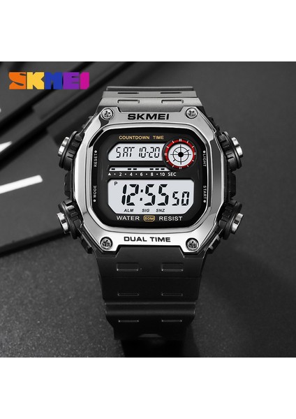 2126.06 Skmei 2126 Yeni Tasarım Çinli Adam Dijital Saat Sıcak Satış Pu Kayış Aydınlık Çok Fonksiyonlu Depolama Rahat Reloj Izle (Yurt Dışından)