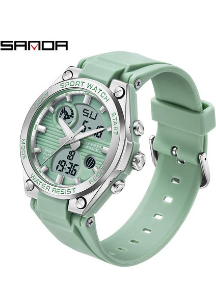 SDD2401 Sanda 6067 Alarmlı 5ATM Su Geçirmez Saatler Dijital Analog Erkek Bayan Spor Saat (Yurt Dışından) indirimleri