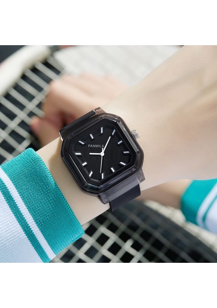 P0618L-ZZ1WWL Unisex Saatler Unisex Silikon Kayış Kız Izle Su Geçirmez Japonya Movt Silikon Deri Kayış Kuvars Izle (Yurt Dışından) fırsatları