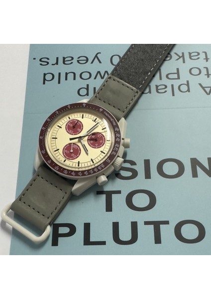 Kutulu Toprak Erkek Lüks Saatler Reloj Hombre Relogio 40MM Kadran Plastik Kasa Kanvas Kayış Hediye Kutusu Takılı Erkekler Için Dünyayı Keşfedin Güneş Neptün Kuvars Izle Takı (Yurt Dışından) fırsatları