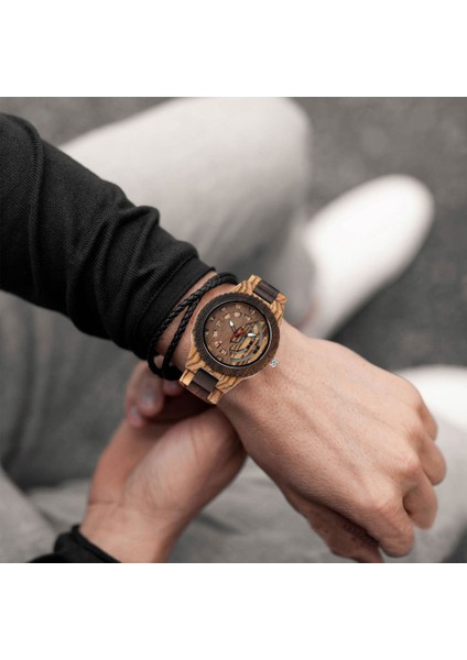 Stil 2 Yeni Spor Ahşap Izle Takvim Su Geçirmez Erkek Izle Özel Logo Erkekler Kuvars Izle (Yurt Dışından) indirimleri