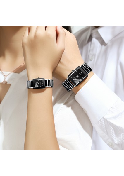 Beyaz-Kadın Lüks Relojes Orijinal Relojes-Hombr Reloj Mujer Lüks Saatler 2022 Yeni Tasarım Moda Quartz Saat Çift Için (Yurt Dışından)