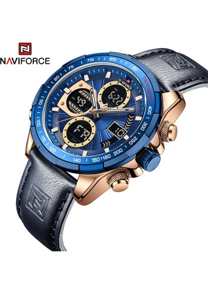 Ggngn Yeni Naviforce 9197 Kuvars Saatler Erkek Lüks Spor Chronograph Su Geçirmez Kuvars Büyük Saat Dijital Kol Saatleri Erkek Izle (Yurt Dışından) fırsatları