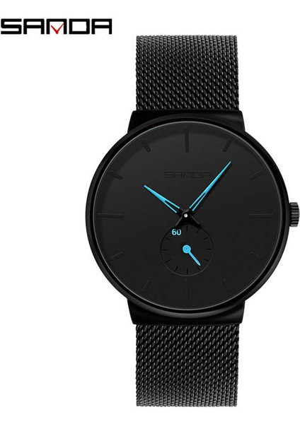 P1059-3 Sanda P1059 Yeni Erkek Saat Kronograf Hareketi Çelik Kuvars Saatler Su Geçirmez (Yurt Dışından)